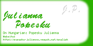 julianna popesku business card